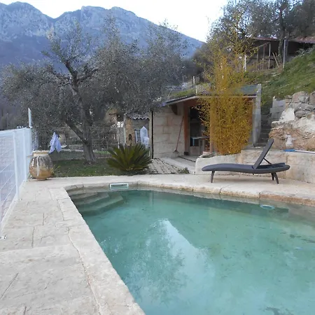 Appartement Independant Avec Piscine Privee Lantosque Exterior foto